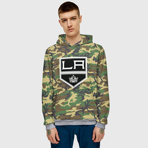 Мужская толстовка Kings Camouflage / 3D-Меланж – фото 3