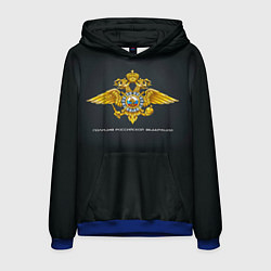 Толстовка-худи мужская Полиция Российской Федерации, цвет: 3D-синий