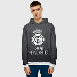 Толстовка-худи мужская Real Madrid, цвет: 3D-белый — фото 2