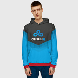 Толстовка-худи мужская Cloud 9 Uniform, цвет: 3D-красный — фото 2