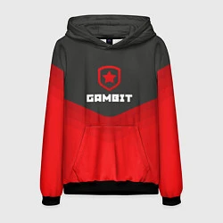 Толстовка-худи мужская Gambit Gaming Uniform, цвет: 3D-черный