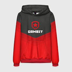 Толстовка-худи мужская Gambit Gaming Uniform, цвет: 3D-красный