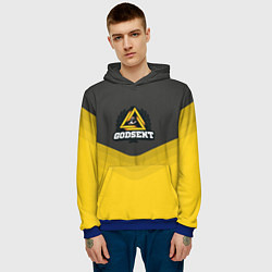 Толстовка-худи мужская Godsent Uniform, цвет: 3D-синий — фото 2