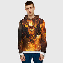 Толстовка-худи мужская Nevermore Hell, цвет: 3D-белый — фото 2