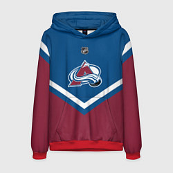 Толстовка-худи мужская NHL: Colorado Avalanche, цвет: 3D-красный