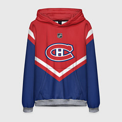 Толстовка-худи мужская NHL: Montreal Canadiens, цвет: 3D-меланж