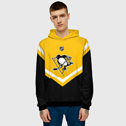 Толстовка-худи мужская NHL: Pittsburgh Penguins, цвет: 3D-черный — фото 2