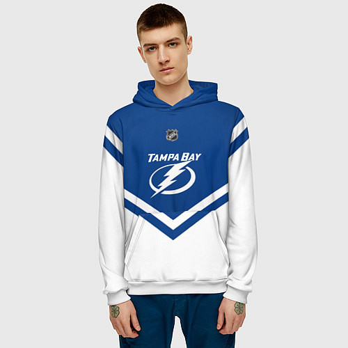 Мужская толстовка NHL: Tampa Bay Lightning / 3D-Белый – фото 3