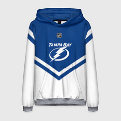 Толстовка-худи мужская NHL: Tampa Bay Lightning, цвет: 3D-меланж