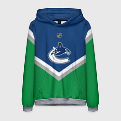 Толстовка-худи мужская NHL: Vancouver Canucks, цвет: 3D-меланж