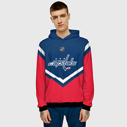 Толстовка-худи мужская NHL: Washington Capitals, цвет: 3D-черный — фото 2