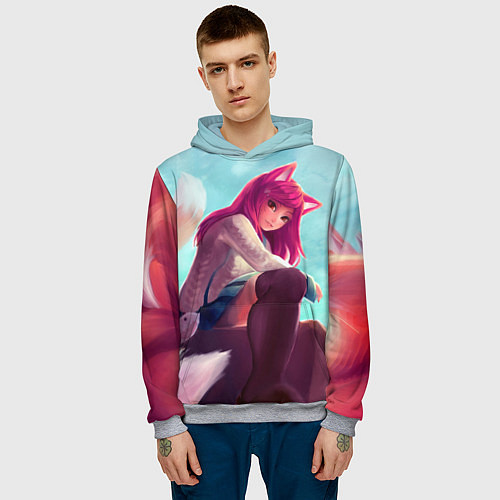 Мужская толстовка Cute / 3D-Меланж – фото 3