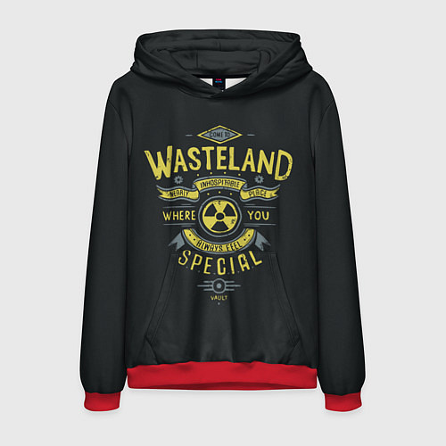 Мужская толстовка Come to Wasteland / 3D-Красный – фото 1