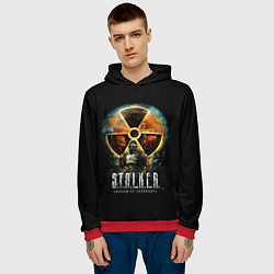 Толстовка-худи мужская STALKER: Shadow of Chernobyl, цвет: 3D-красный — фото 2