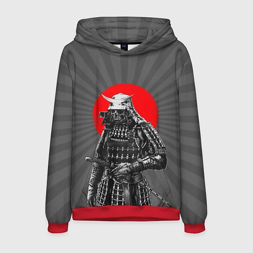 Мужская толстовка Мертвый самурай / 3D-Красный – фото 1