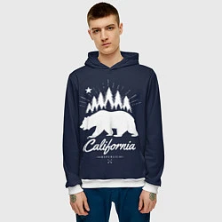 Толстовка-худи мужская California Republic, цвет: 3D-белый — фото 2