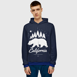 Толстовка-худи мужская California Republic, цвет: 3D-синий — фото 2