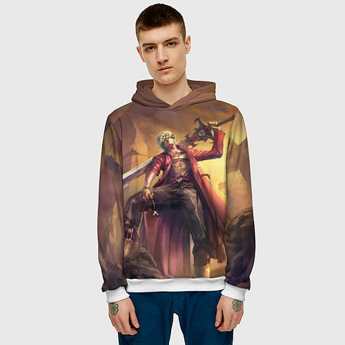 Мужская толстовка Master Yi / 3D-Белый – фото 3