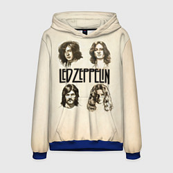Толстовка-худи мужская Led Zeppelin Guys, цвет: 3D-синий
