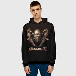 Толстовка-худи мужская Megadeth цвета 3D-черный — фото 2