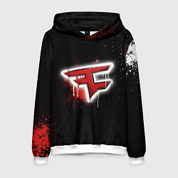 Толстовка-худи мужская FaZe Clan: Black collection, цвет: 3D-белый