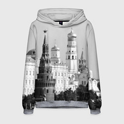 Толстовка-худи мужская Москва: Кремль, цвет: 3D-меланж