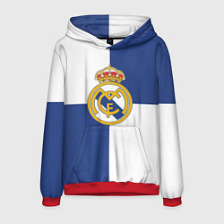 Толстовка-худи мужская Real Madrid: Blue style, цвет: 3D-красный