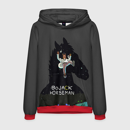 Мужская толстовка Bojack Horseman / 3D-Красный – фото 1