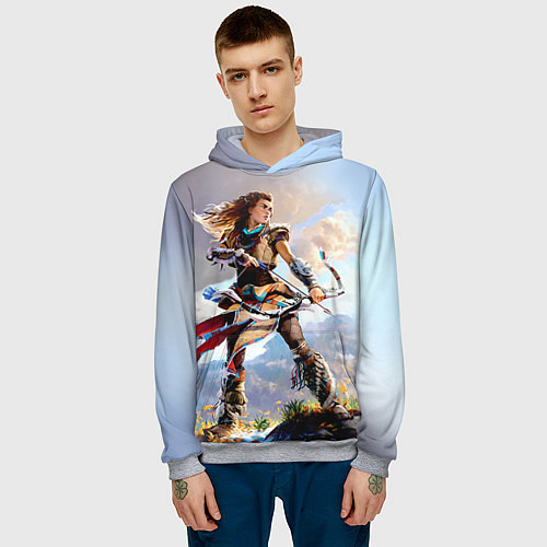 Мужская толстовка HZD 4 / 3D-Меланж – фото 3