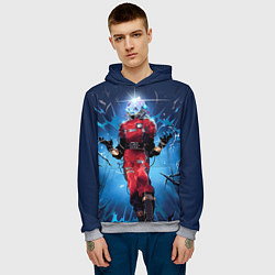 Толстовка-худи мужская Prey 4, цвет: 3D-меланж — фото 2