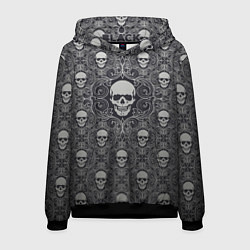 Толстовка-худи мужская Black Milk: Skulls, цвет: 3D-черный
