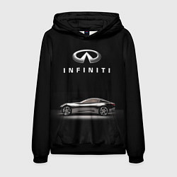 Толстовка-худи мужская Infiniti, цвет: 3D-черный