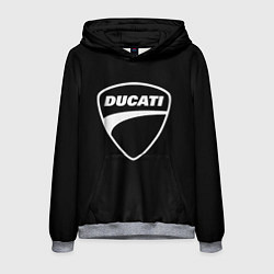 Толстовка-худи мужская Ducati, цвет: 3D-меланж