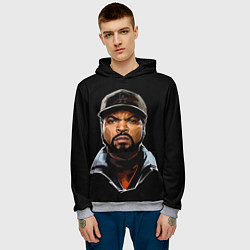 Толстовка-худи мужская Ice Cube, цвет: 3D-меланж — фото 2