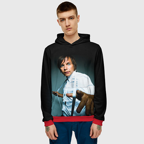 Мужская толстовка Илья Лагутенко / 3D-Красный – фото 3