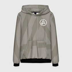 Толстовка-худи мужская Linkin Park: Grey style, цвет: 3D-черный