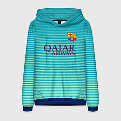Толстовка-худи мужская Barcelona FC: Aqua, цвет: 3D-синий