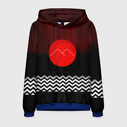 Толстовка-худи мужская Twin Peaks Sun, цвет: 3D-синий