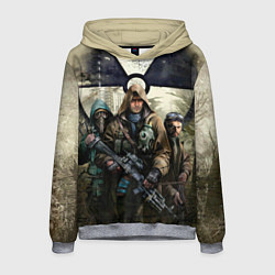 Толстовка-худи мужская STALKER: Radioactive, цвет: 3D-меланж