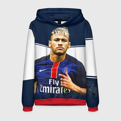 Мужская толстовка Neymar: Fly Emirates / 3D-Красный – фото 1