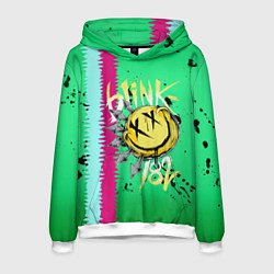 Толстовка-худи мужская Blink 182, цвет: 3D-белый