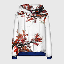 Толстовка-худи мужская САКУРА, цвет: 3D-синий