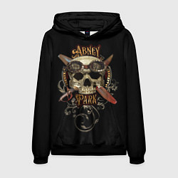 Толстовка-худи мужская Abney Park: Biker, цвет: 3D-черный