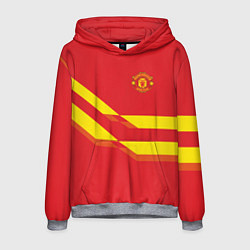 Толстовка-худи мужская Manchester United 3, цвет: 3D-меланж