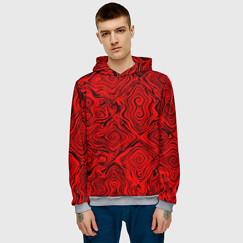 Мужская толстовка Tie-Dye red / 3D-Меланж – фото 3