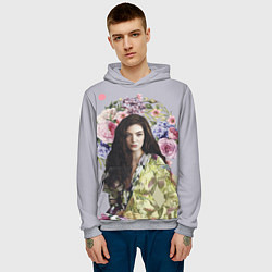 Толстовка-худи мужская Lorde Floral, цвет: 3D-меланж — фото 2