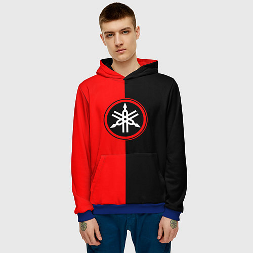 Мужская толстовка Yamaha / 3D-Синий – фото 3