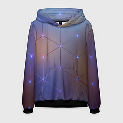 Толстовка-худи мужская НЕЙРОННАЯ СЕТЬ NEURAL NETWORK, цвет: 3D-черный