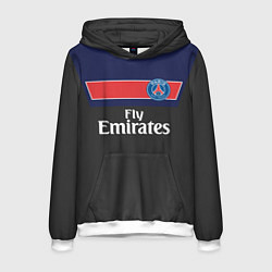 Толстовка-худи мужская FC PSG: Fly Emirates, цвет: 3D-белый