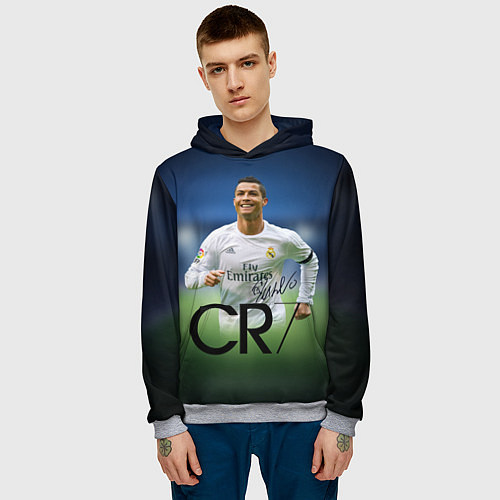 Мужская толстовка CR7 / 3D-Меланж – фото 3